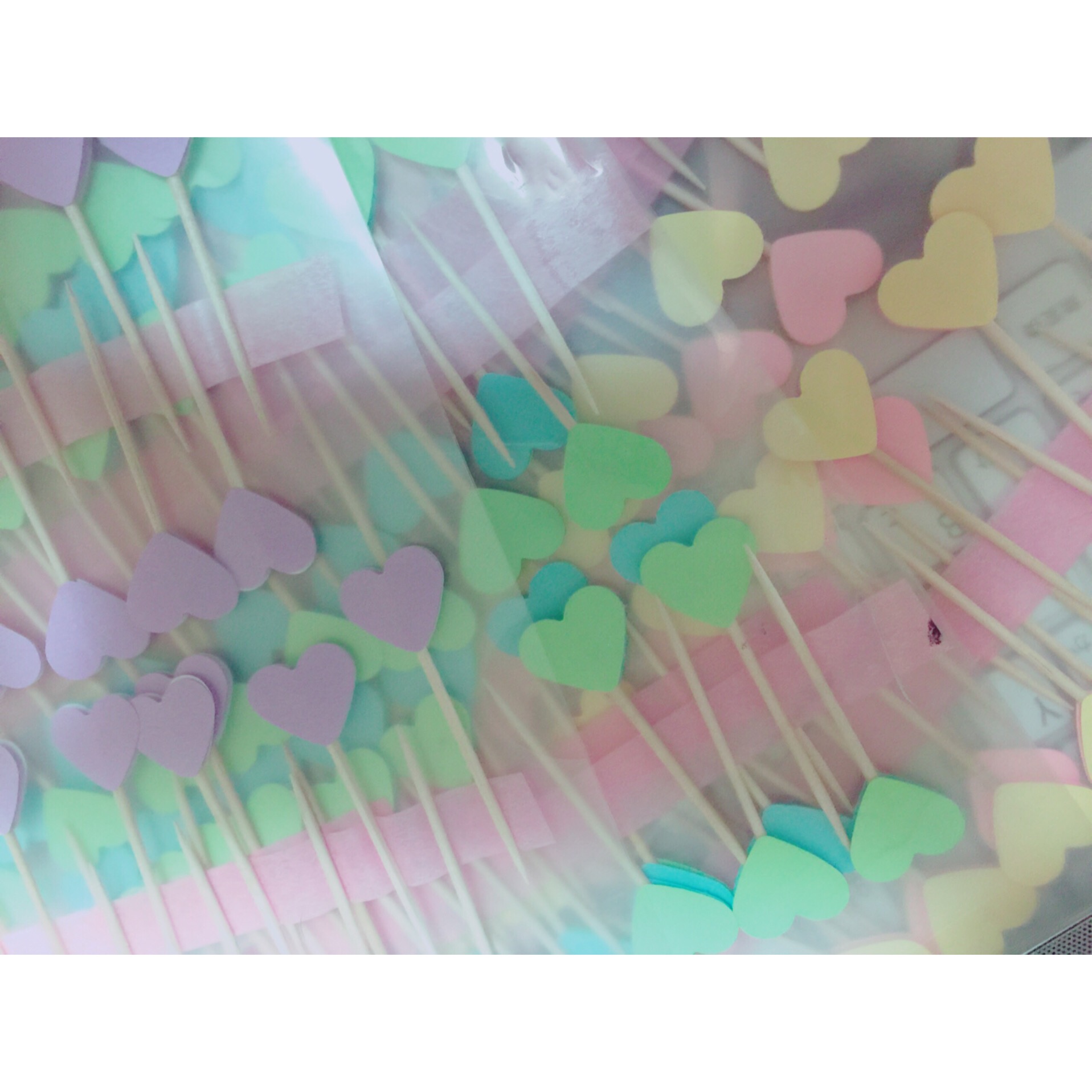 オードブル用　ハートピック