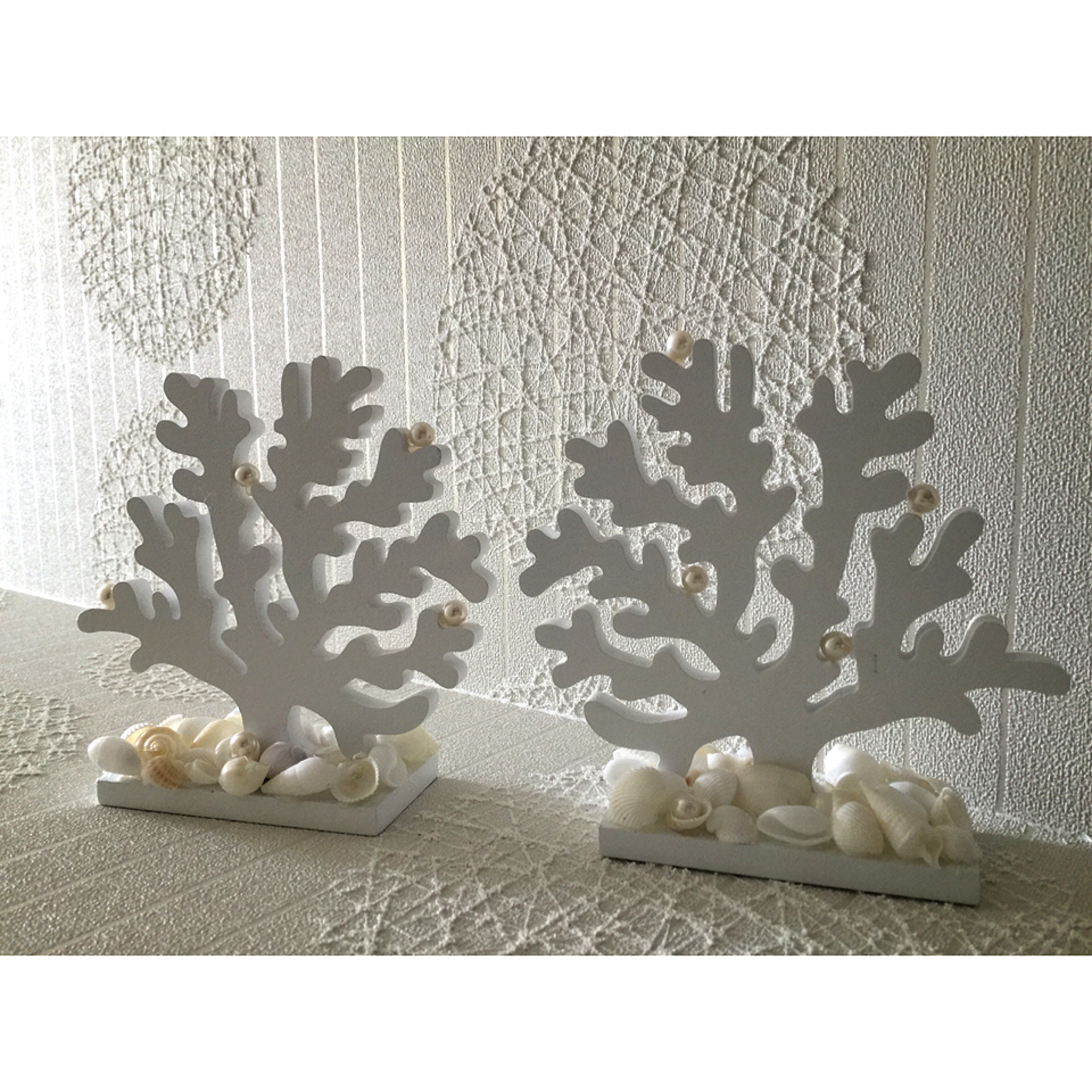 サンゴ　オブジェ　ウェディング