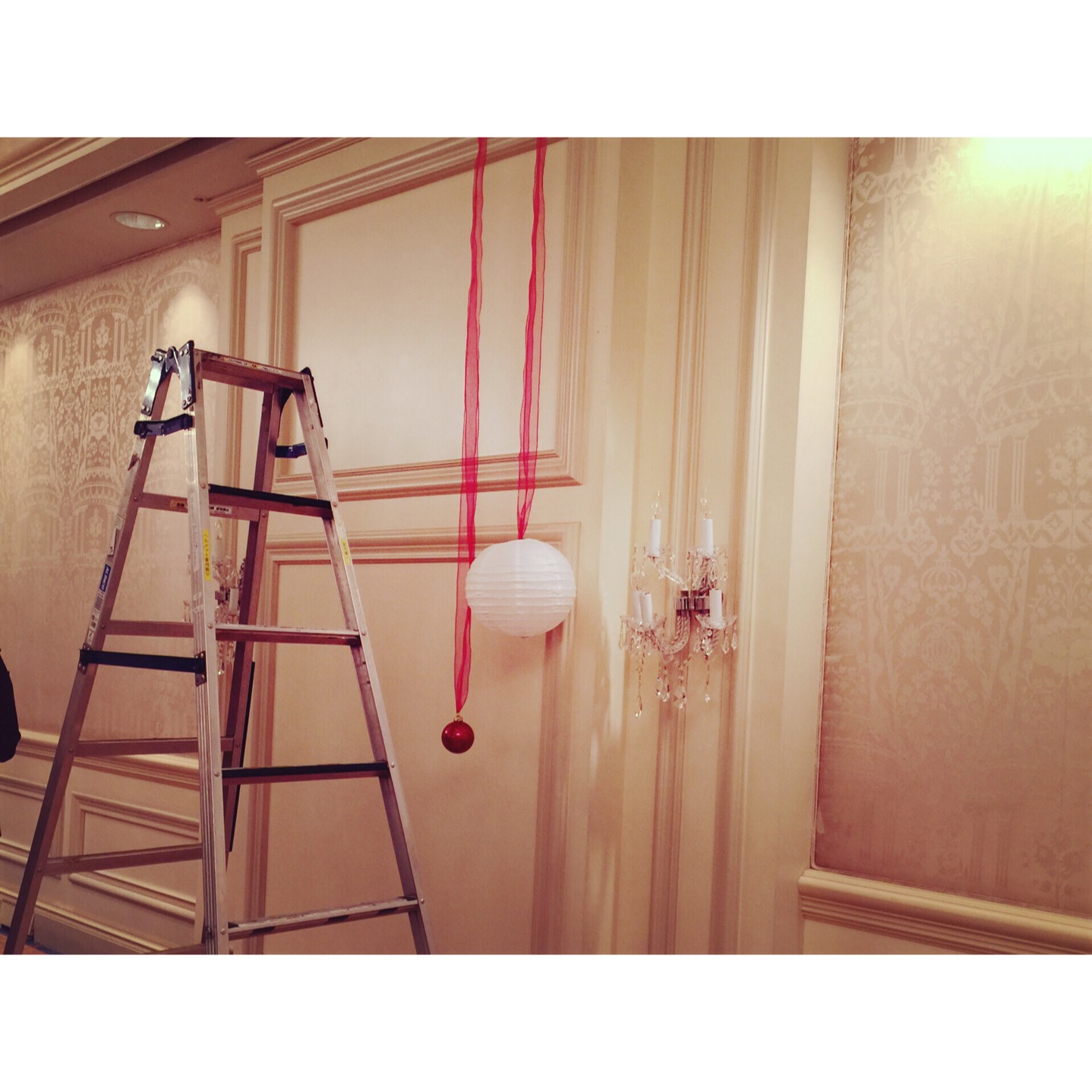 ペーパーランタン　ディスプレイ