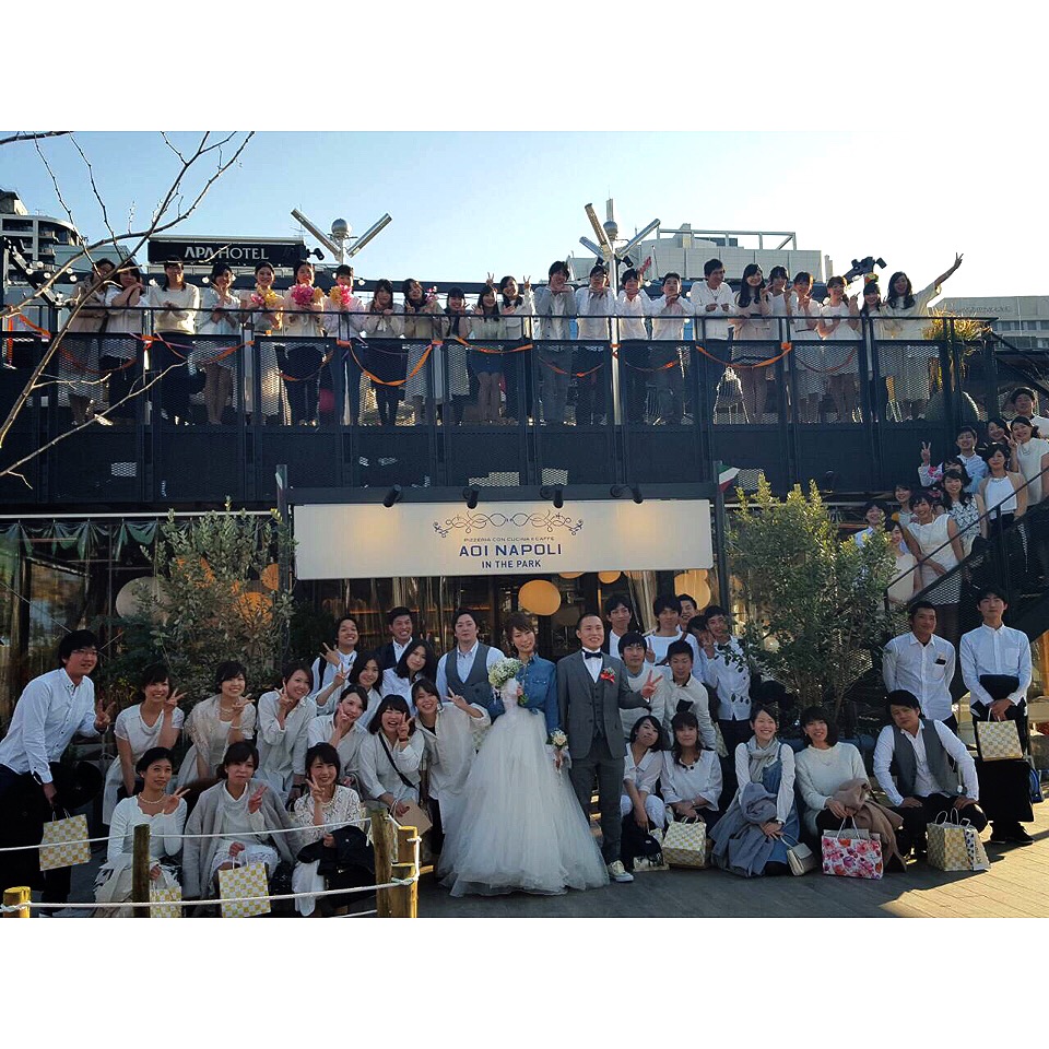 青いナポリ　ウェディング
