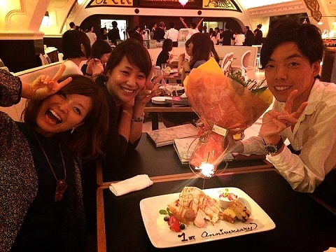大阪梅田　結婚1周年ディナー